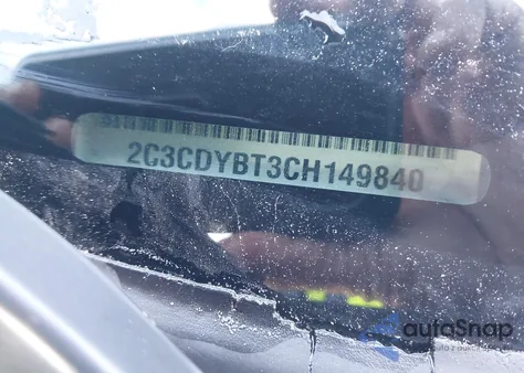 2012 Dodge Challenger R/T z USA, uszkodzony, nr VIN 2C3CDYBT3CH149840